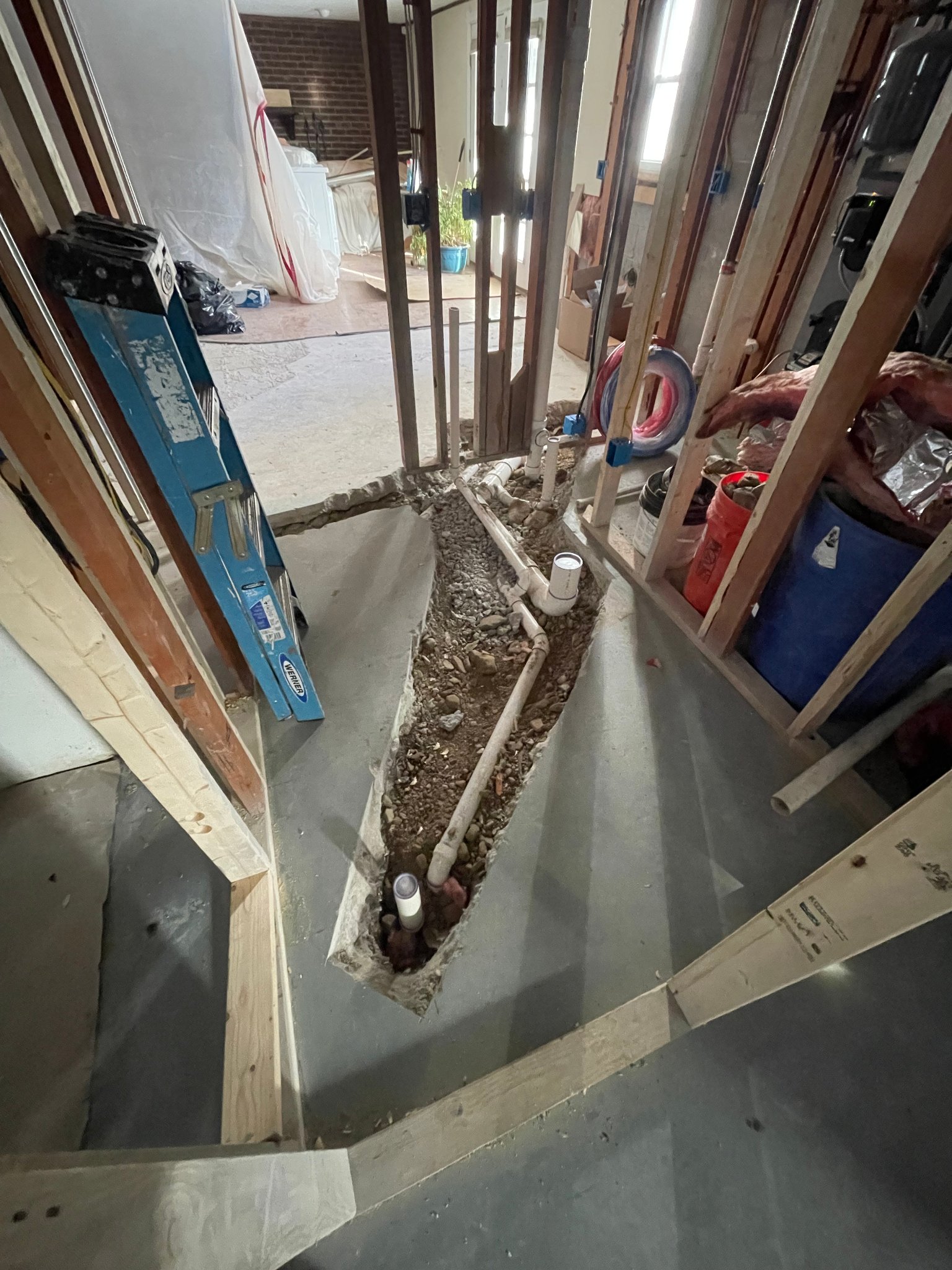 Slab Excavation before