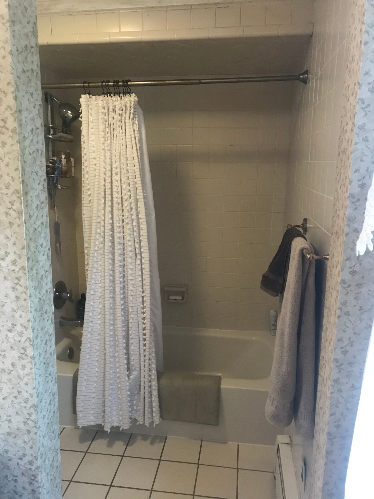 Tub-to-Shower Conversion before
