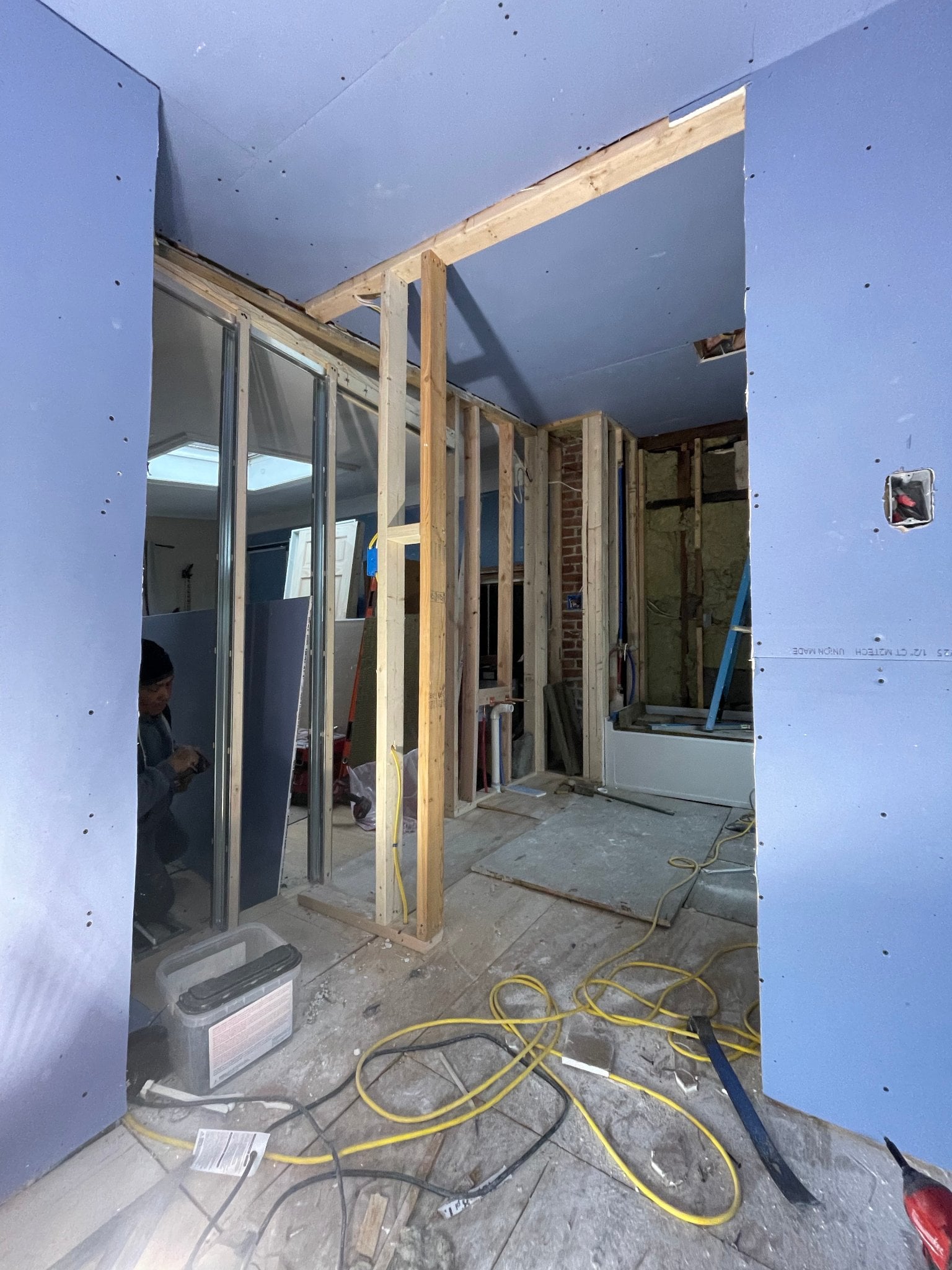 Plumbing Leak Insurance Claim Restoration before