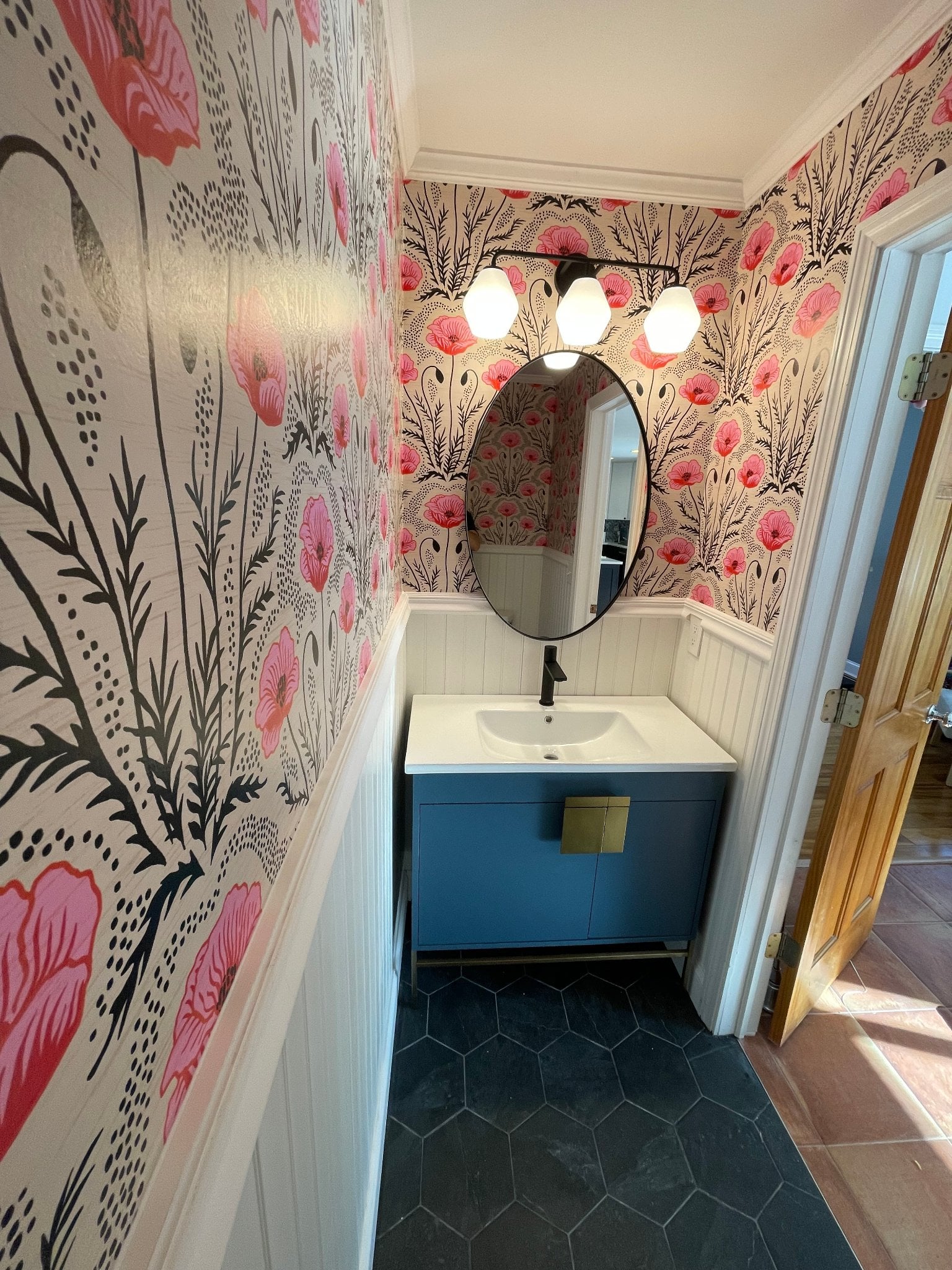 Custom walk-in shower tile remodel